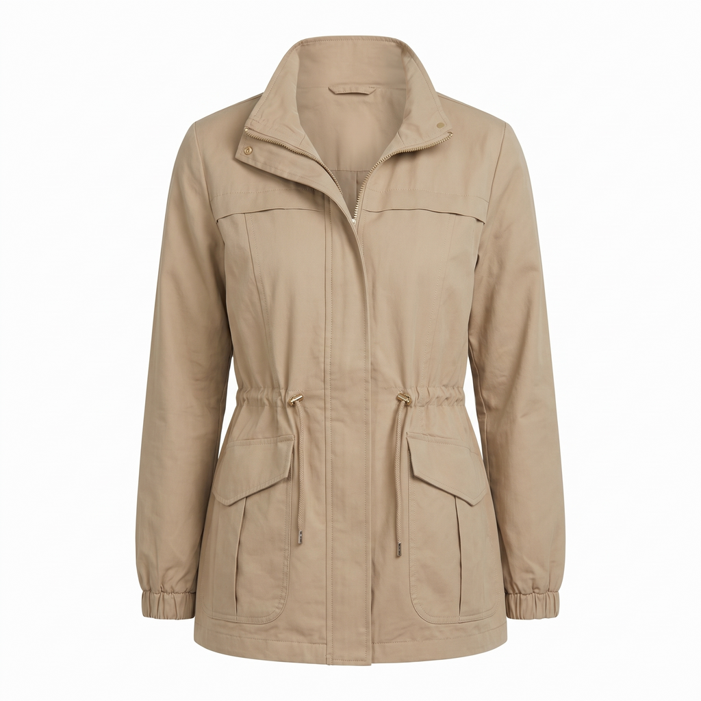 Harlow | Casual Utility Jacket with Drawstring Waist