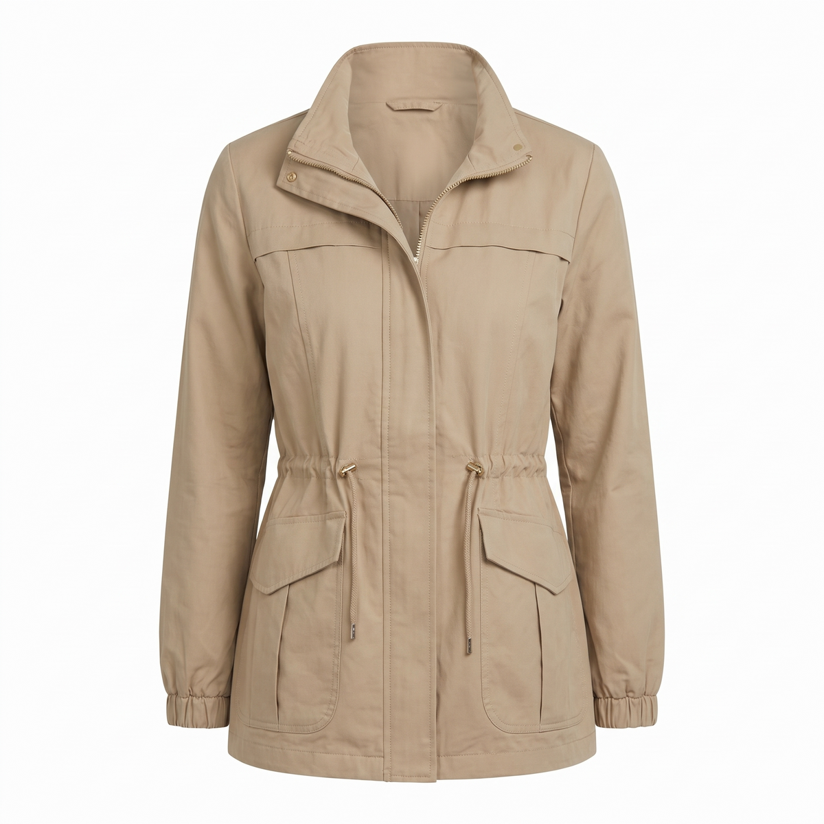 Harlow | Casual Utility Jacket with Drawstring Waist