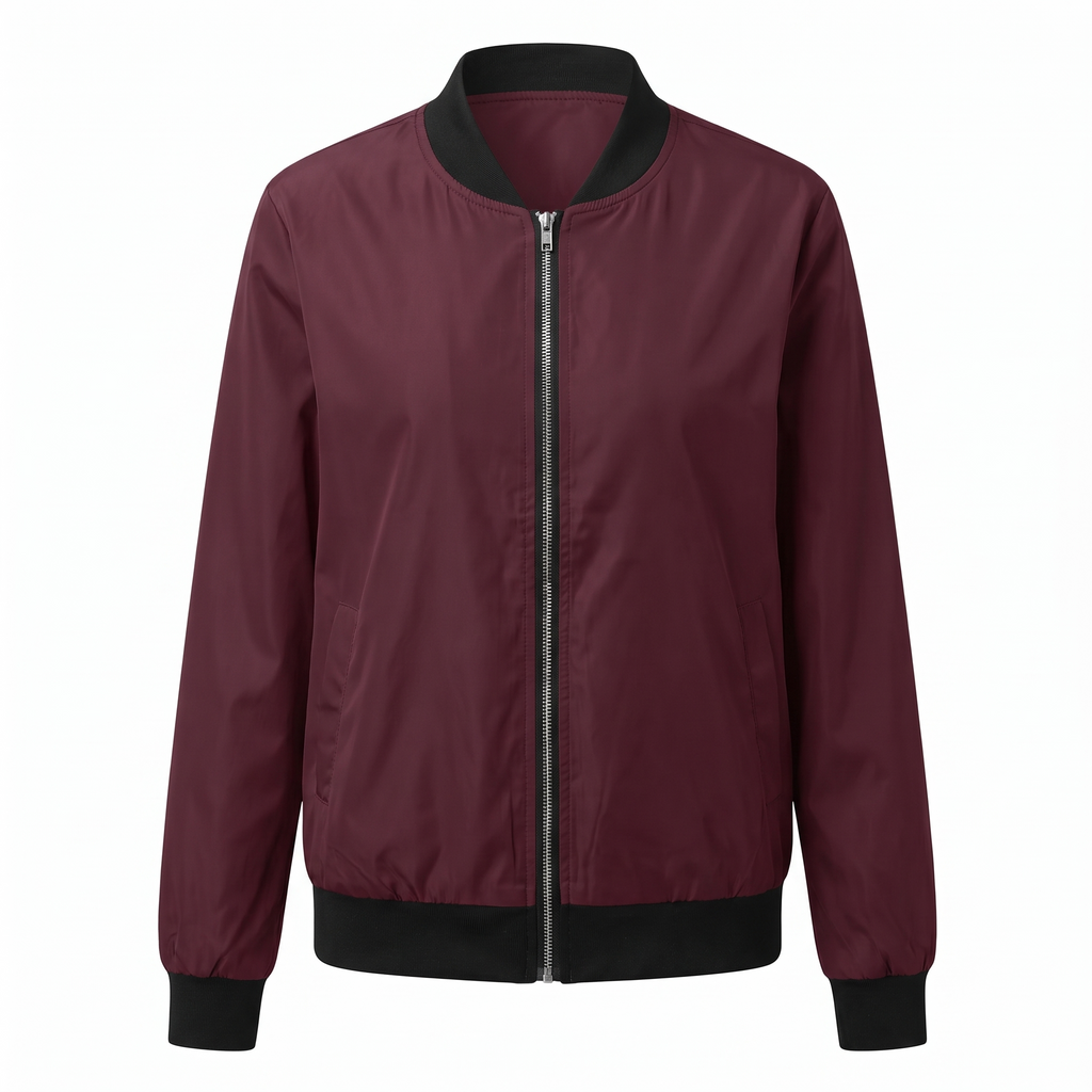 Sabine | Classic Ribbed Bomber Jacket for Everyday Layering