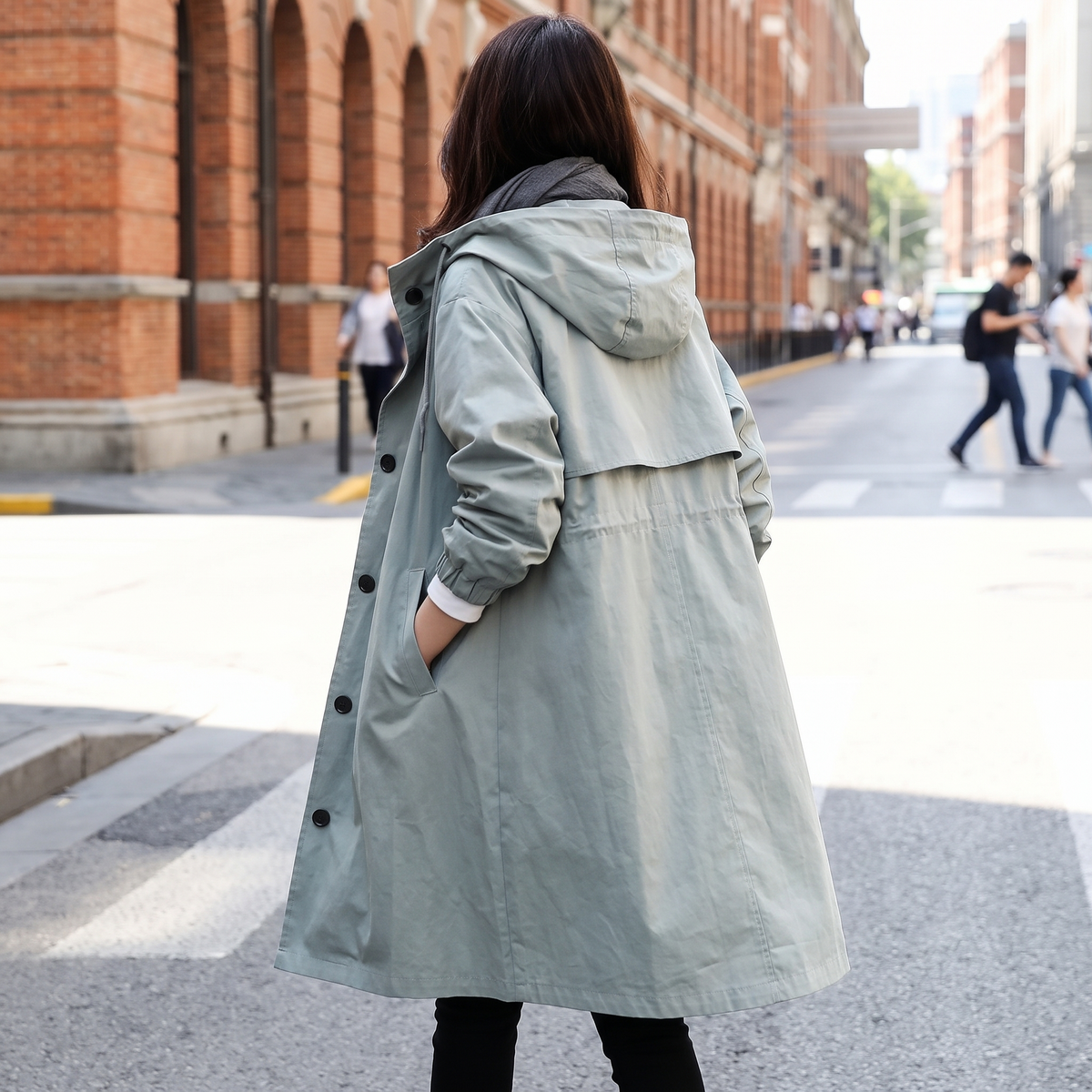 Winslow | Oversized Hooded Long Trench Coat for Unpredictable Weather